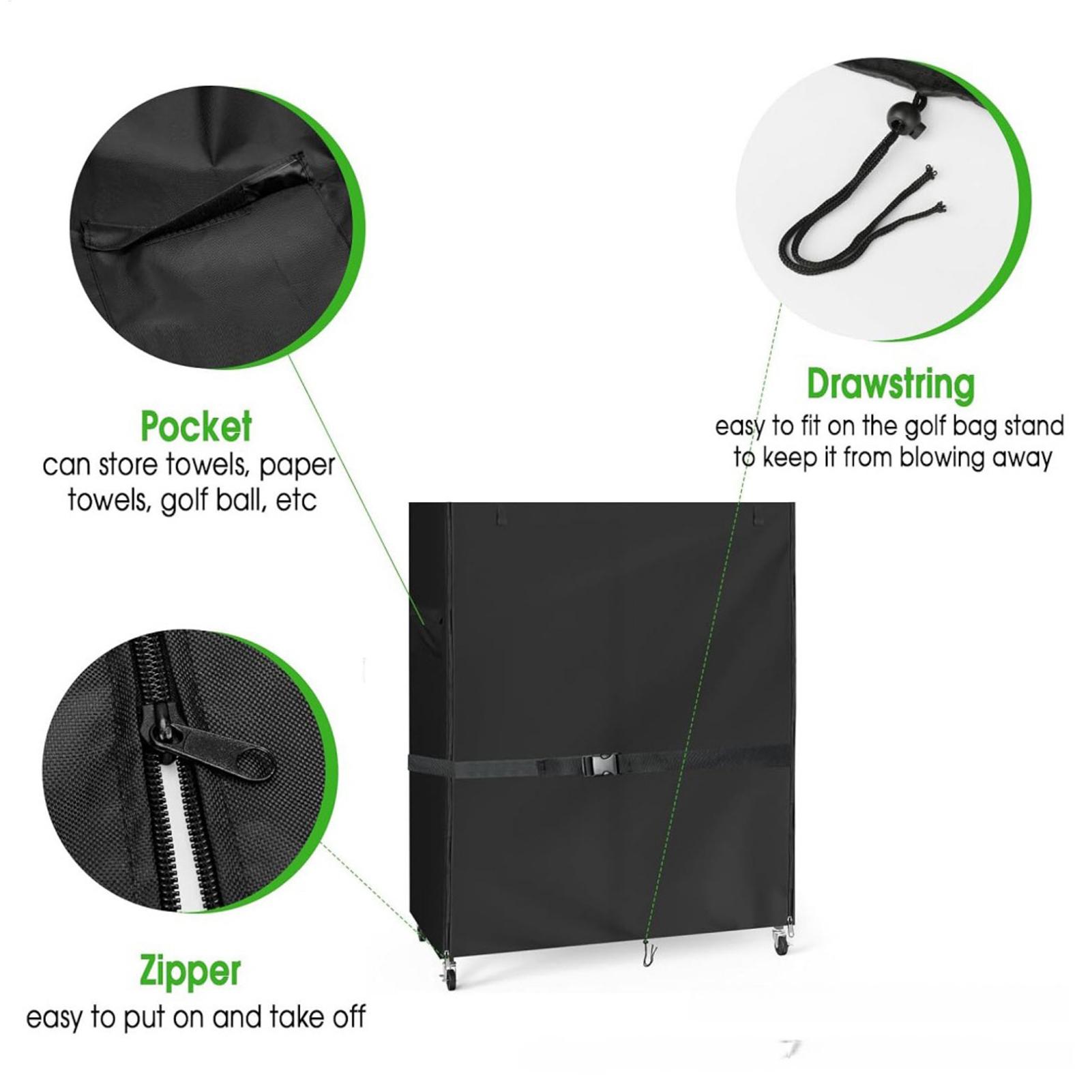 ゴルフバッグスタンドカバーオックスフォード防水プロテクターゴ - Golf Equipment Organizer For Garage のレビューと価格